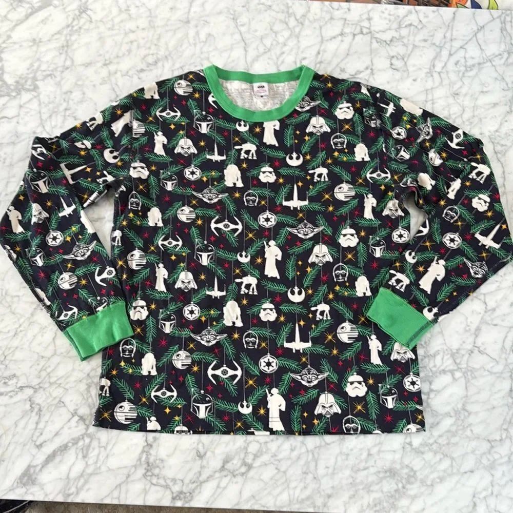 Hanna Andersson Adult Mens Star Wars Long John Pajama Top Size: XXL